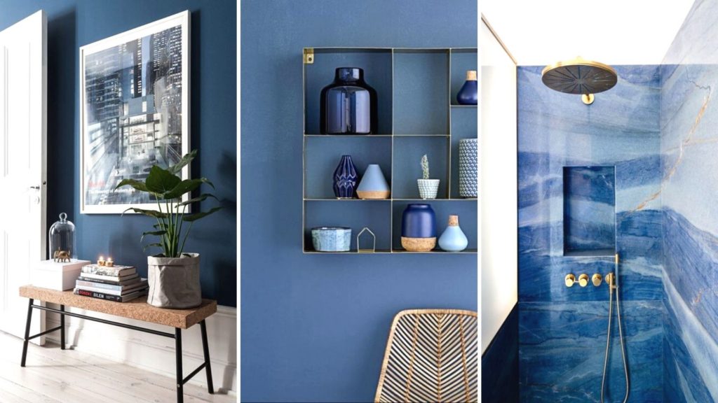 interieur blauw