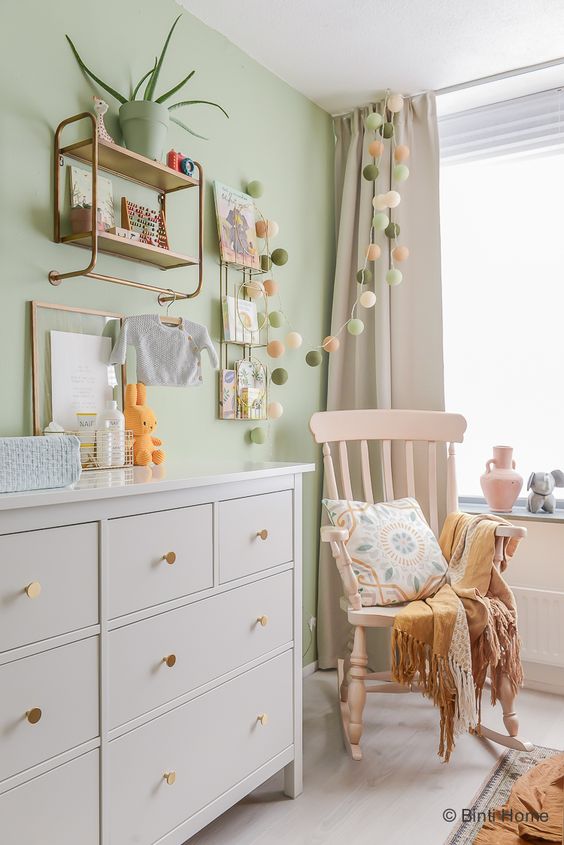 babykamer groen